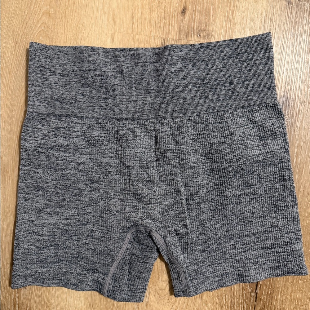 Colsie Charcoal Ribbed Lounge Shorts